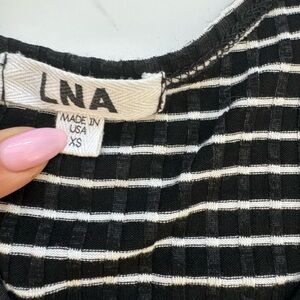 LNA Tank Worn 1x Black white stripe XS/SM